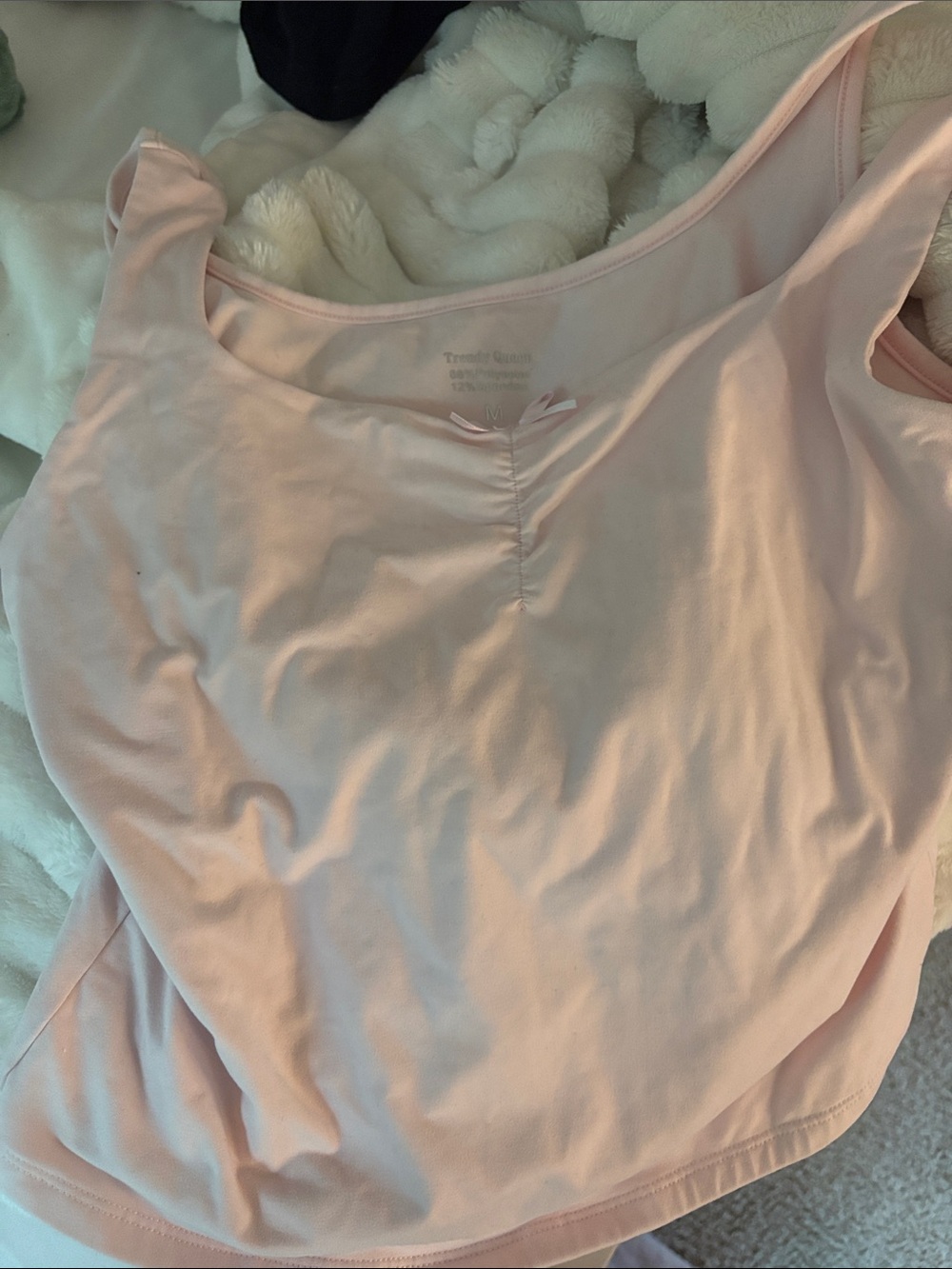 Women’s Light Pink Scoop Neck Tank Top